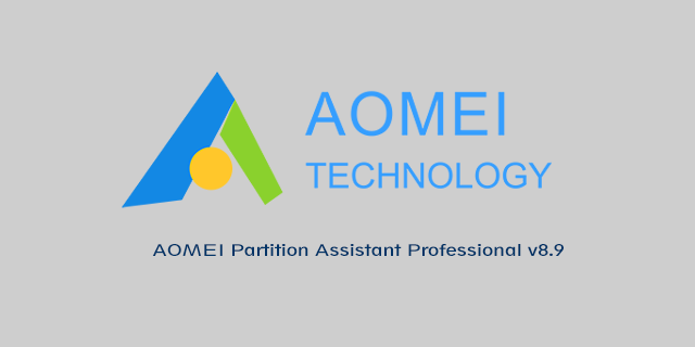 AOMEI Partition Assistant Professional v8.9